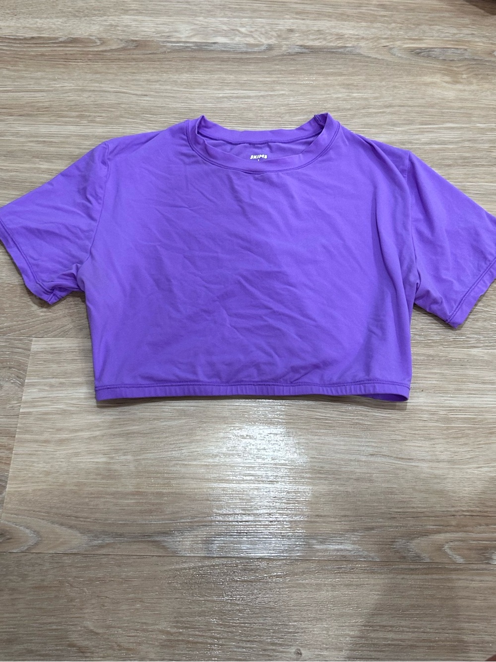 Purple Skims Cropped Tee